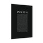 Psalm 91 Christian Art Print - Black (Physical Poster)