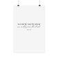 "As for me and my house" Joshua 24:15 Christian Art Print - White (Physical Poster)