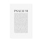 Psalm 91 Christian Art Print - White (Physical Poster)