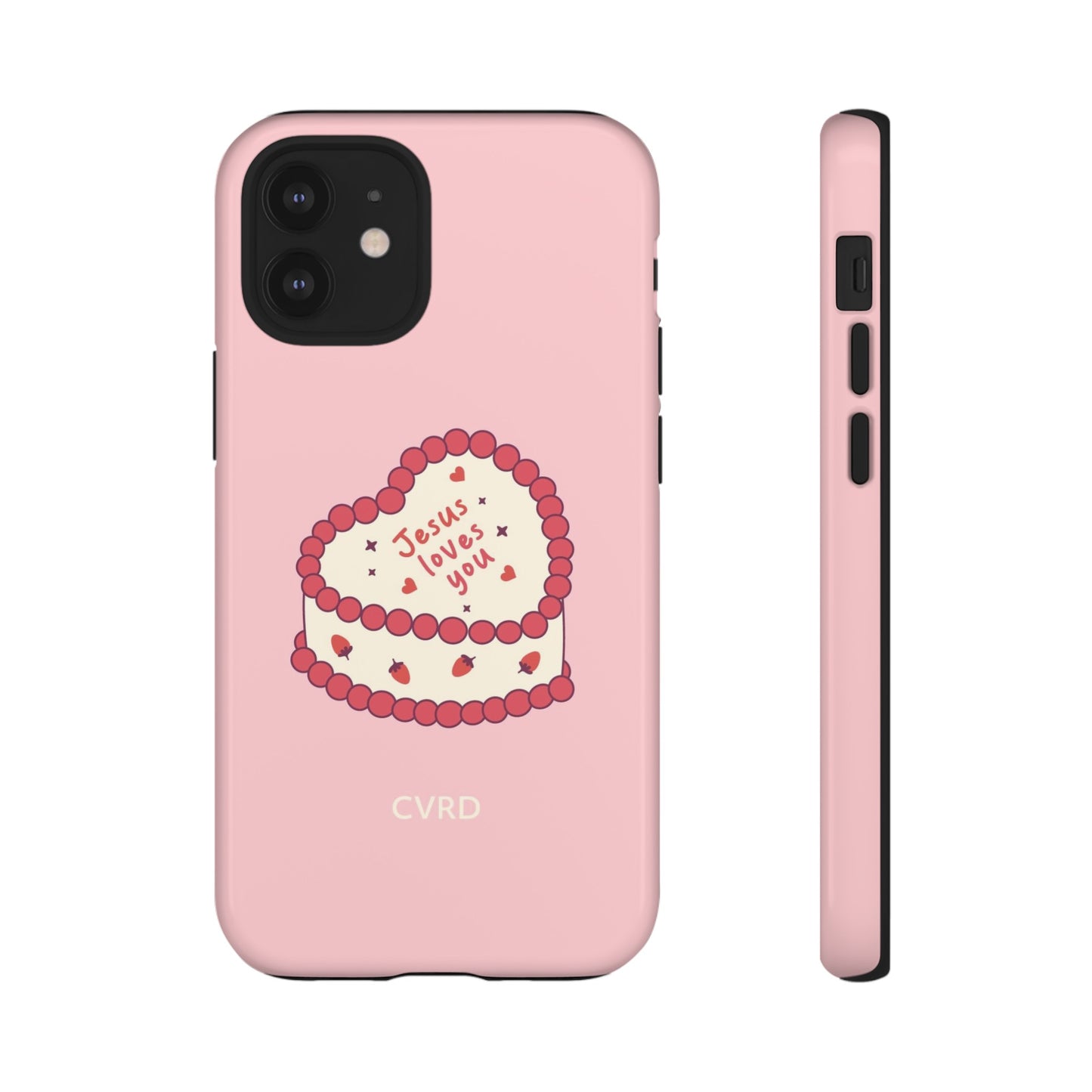 Pink Vintage Heart Cake Christian Phone Case