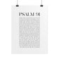 Psalm 91 Christian Art Print - White (Physical Poster)