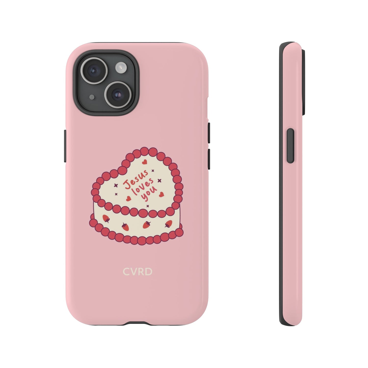 Pink Vintage Heart Cake Christian Phone Case