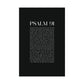 Psalm 91 Christian Art Print - Black (Physical Poster)