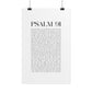 Psalm 91 Christian Art Print - White (Physical Poster)