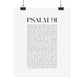 Psalm 91 Christian Art Print - White (Physical Poster)