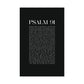 Psalm 91 Christian Art Print - Black (Physical Poster)