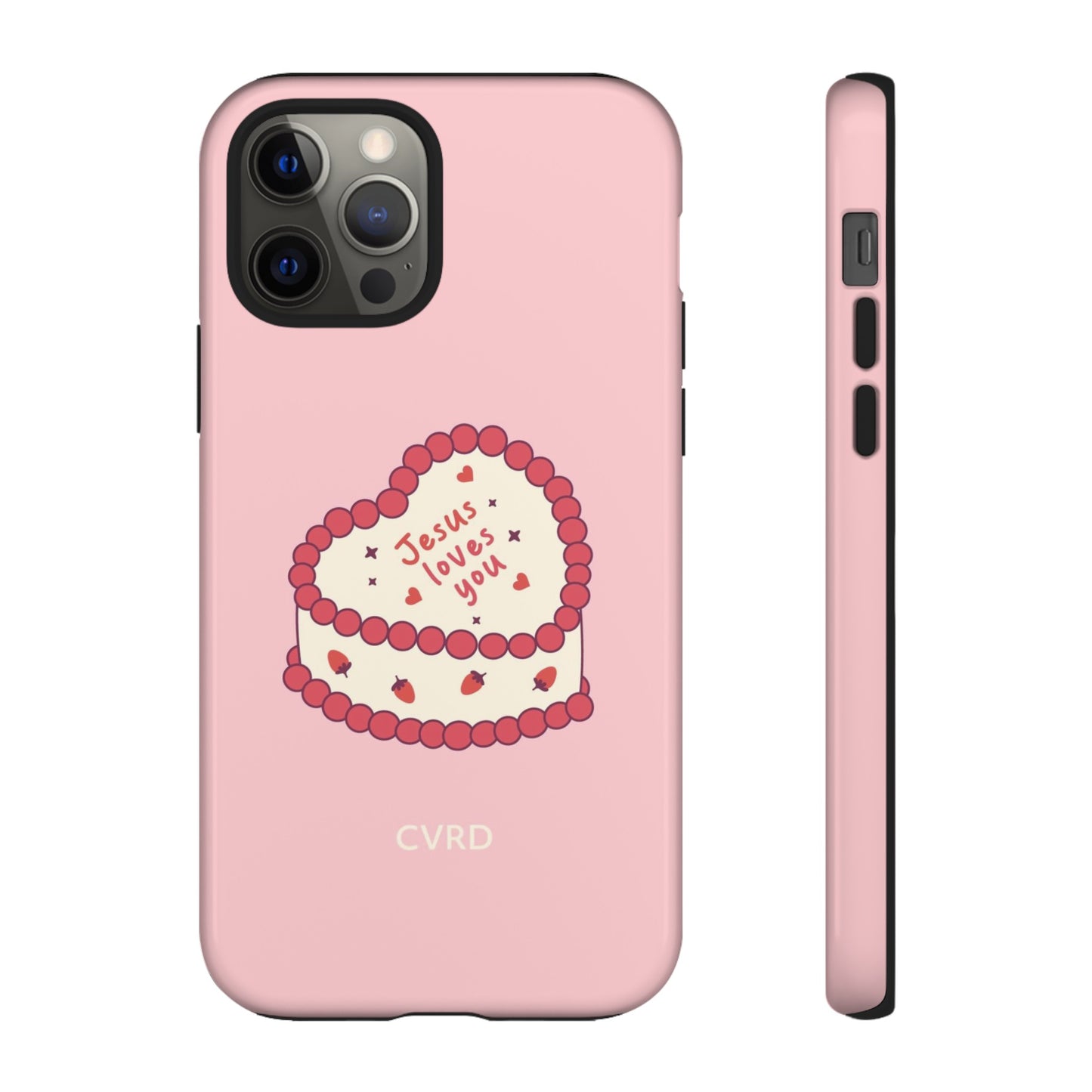 Pink Vintage Heart Cake Christian Phone Case