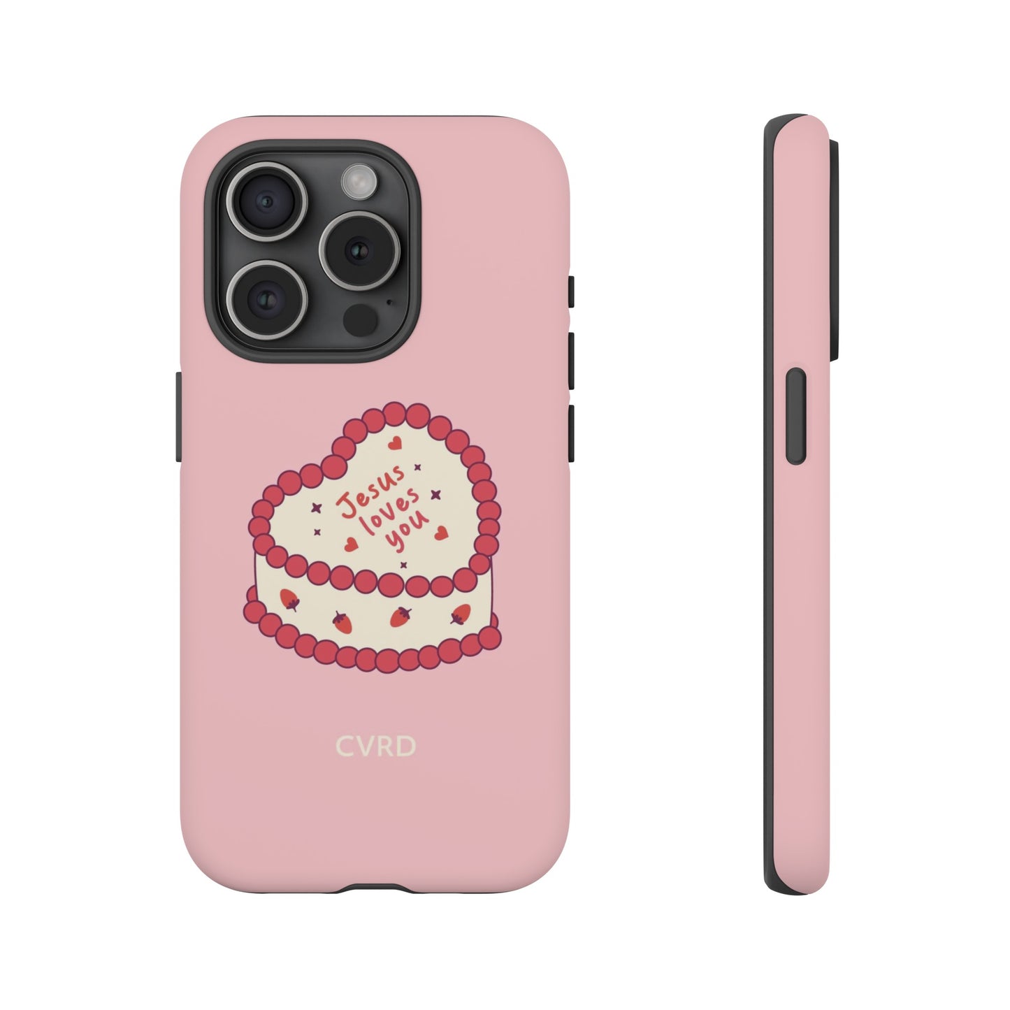 Pink Vintage Heart Cake Christian Phone Case