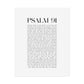 Psalm 91 Christian Art Print - White (Physical Poster)