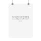 "As for me and my house" Joshua 24:15 Christian Art Print - White (Physical Poster)