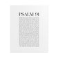 Psalm 91 Christian Art Print - White (Physical Poster)