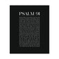 Psalm 91 Christian Art Print - Black (Physical Poster)