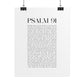 Psalm 91 Christian Art Print - White (Physical Poster)