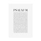 Psalm 91 Christian Art Print - White (Physical Poster)