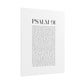 Psalm 91 Christian Art Print - White (Physical Poster)