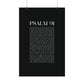 Psalm 91 Christian Art Print - Black (Physical Poster)