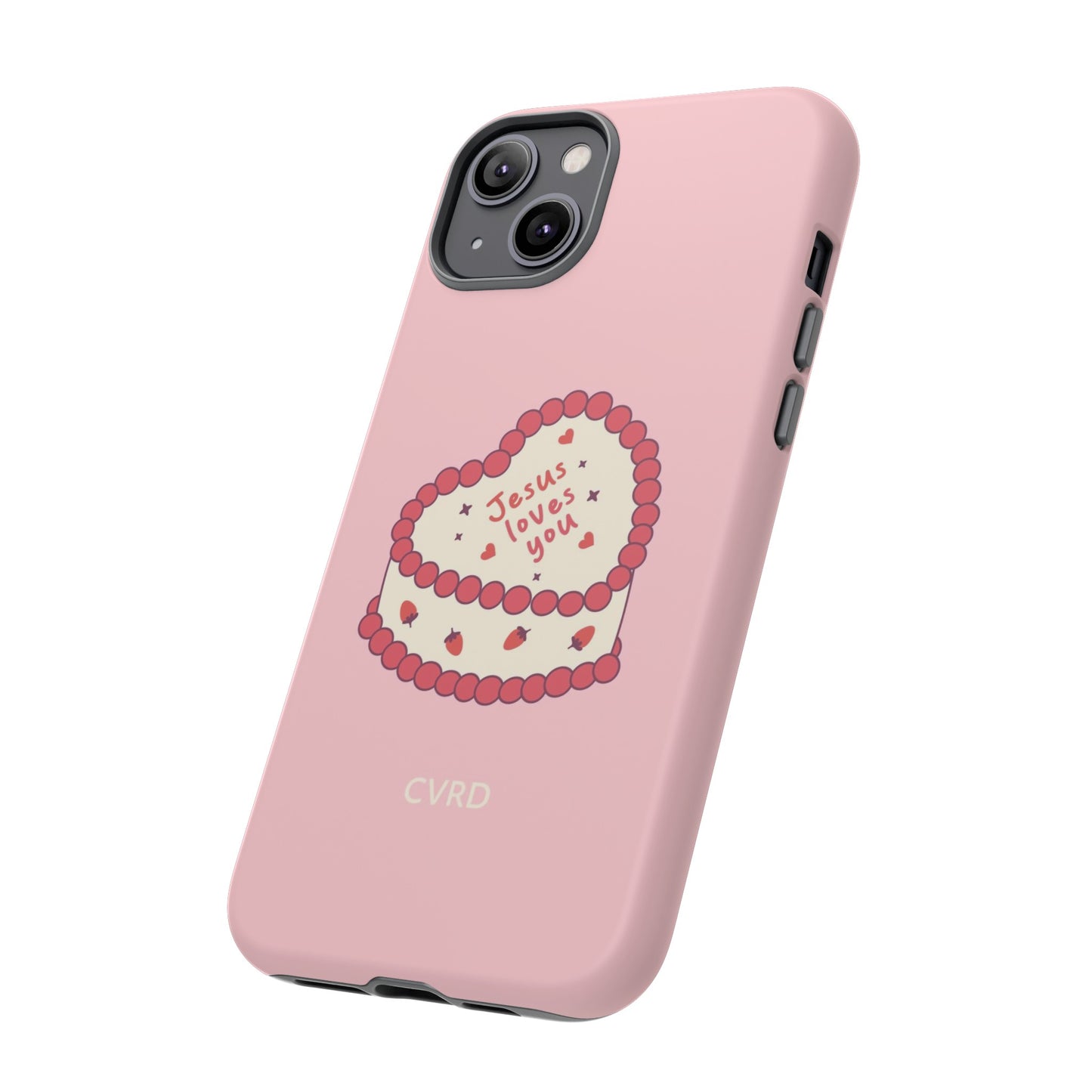 Pink Vintage Heart Cake Christian Phone Case