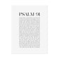 Psalm 91 Christian Art Print - White (Physical Poster)