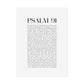 Psalm 91 Christian Art Print - White (Physical Poster)