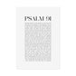 Psalm 91 Christian Art Print - White (Physical Poster)