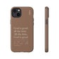 God is Good All The Time, Brown iPhone Case