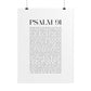 Psalm 91 Christian Art Print - White (Physical Poster)