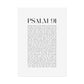 Psalm 91 Christian Art Print - White (Physical Poster)