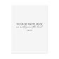 "As for me and my house" Joshua 24:15 Christian Art Print - White (Physical Poster)