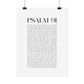 Psalm 91 Christian Art Print - White (Physical Poster)