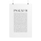 Psalm 91 Christian Art Print - White (Physical Poster)