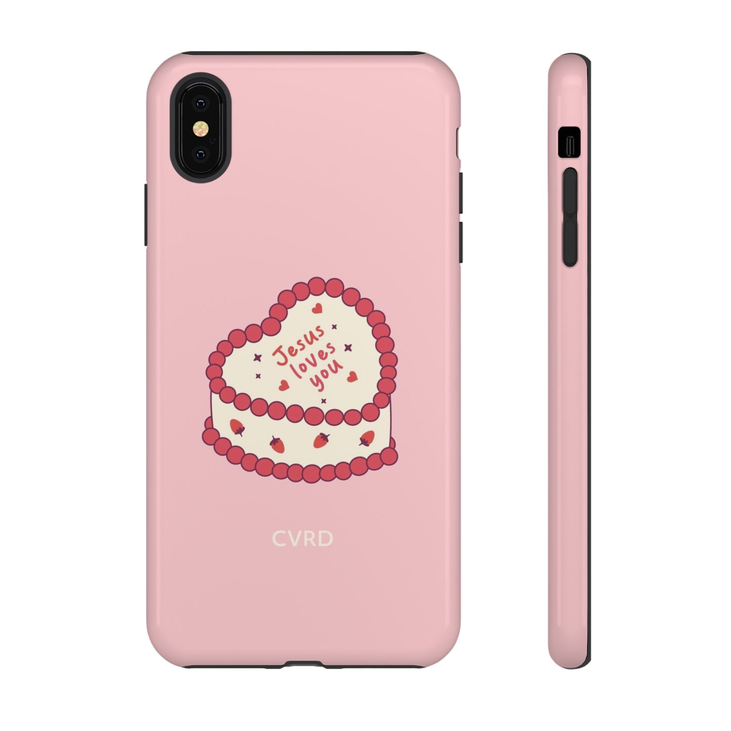 Pink Vintage Heart Cake Christian Phone Case