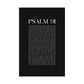 Psalm 91 Christian Art Print - Black (Physical Poster)