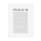 Psalm 91 Christian Art Print - White (Physical Poster)