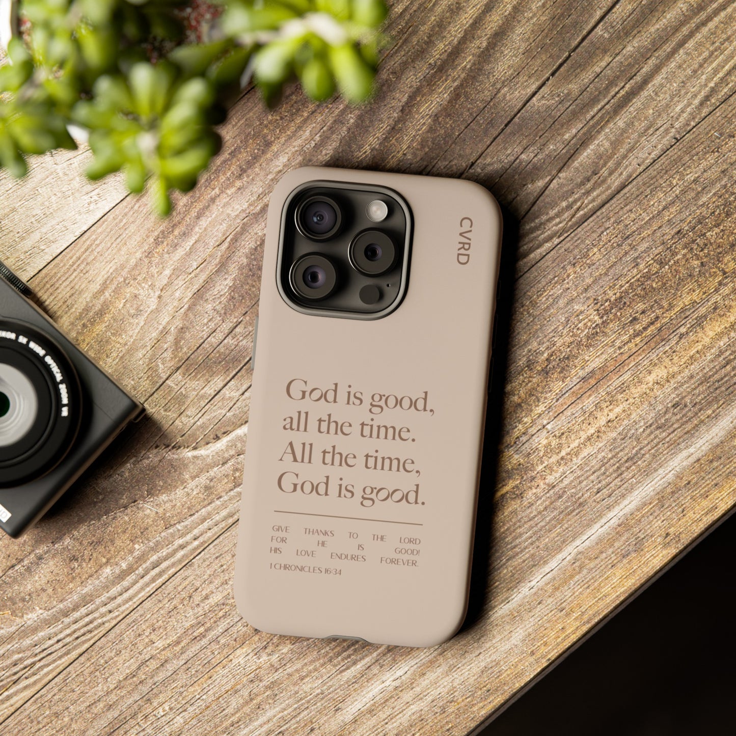 God is Good All The Time, Latte iPhone Case