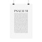 Psalm 91 Christian Art Print - White (Physical Poster)