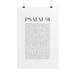 Psalm 91 Christian Art Print - White (Physical Poster)