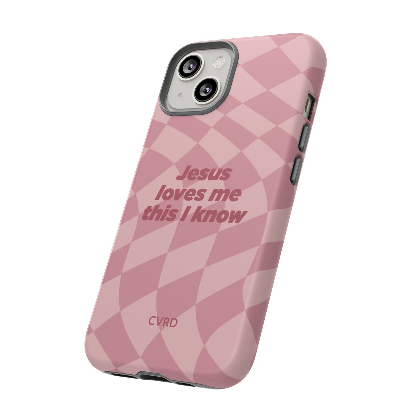 Jesus loves me this I know, Pink iPhone Case