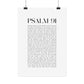 Psalm 91 Christian Art Print - White (Physical Poster)