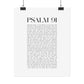 Psalm 91 Christian Art Print - White (Physical Poster)