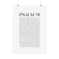 Psalm 91 Christian Art Print - White (Physical Poster)