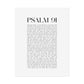 Psalm 91 Christian Art Print - White (Physical Poster)