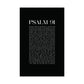 Psalm 91 Christian Art Print - Black (Physical Poster)