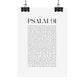 Psalm 91 Christian Art Print - White (Physical Poster)