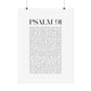 Psalm 91 Christian Art Print - White (Physical Poster)