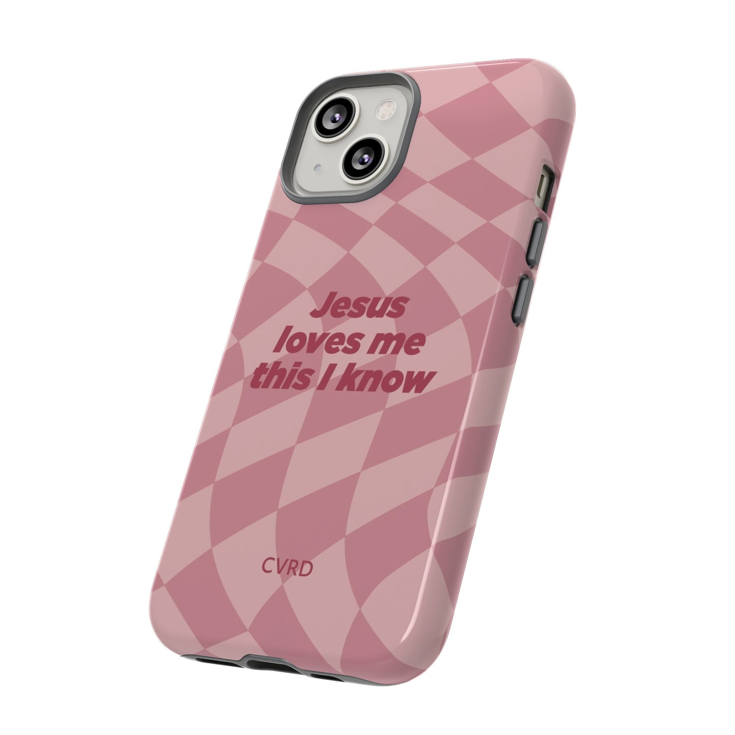 Jesus loves me this I know, Pink iPhone Case