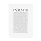 Psalm 91 Christian Art Print - White (Physical Poster)