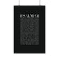 Psalm 91 Christian Art Print - Black (Physical Poster)