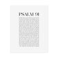 Psalm 91 Christian Art Print - White (Physical Poster)