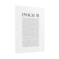 Psalm 91 Christian Art Print - White (Physical Poster)