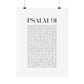 Psalm 91 Christian Art Print - White (Physical Poster)